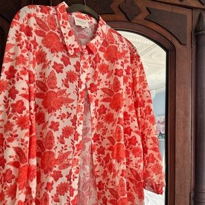 Sezane Pierro Floral Blouse 🌺 size 46